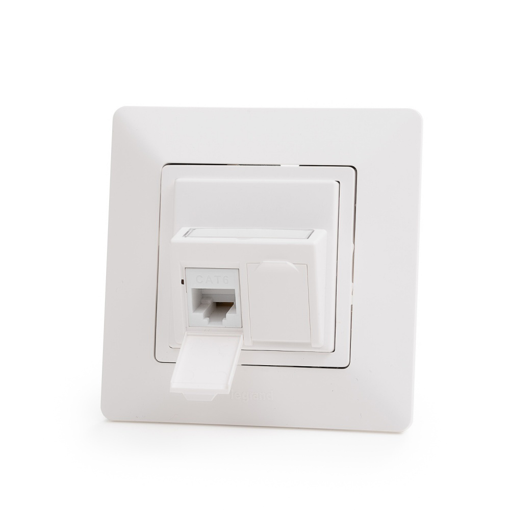 Keline zásuvkový modul pre Legrand® ValenaTM Life, Category 6, 2xRJ45/u, osadený