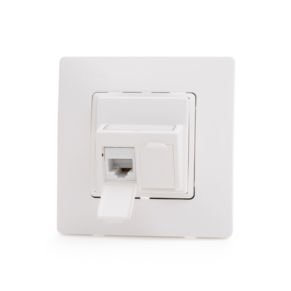 Keline zásuvkový modul pre Legrand® NiloeTM, Category 6, 2xRJ45/u, osadený