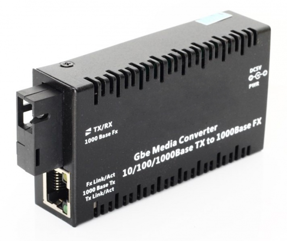 Gigabit Ethernet prevodník, singlemode 20 km, SC, Tx:1550/Rx:1310 nm