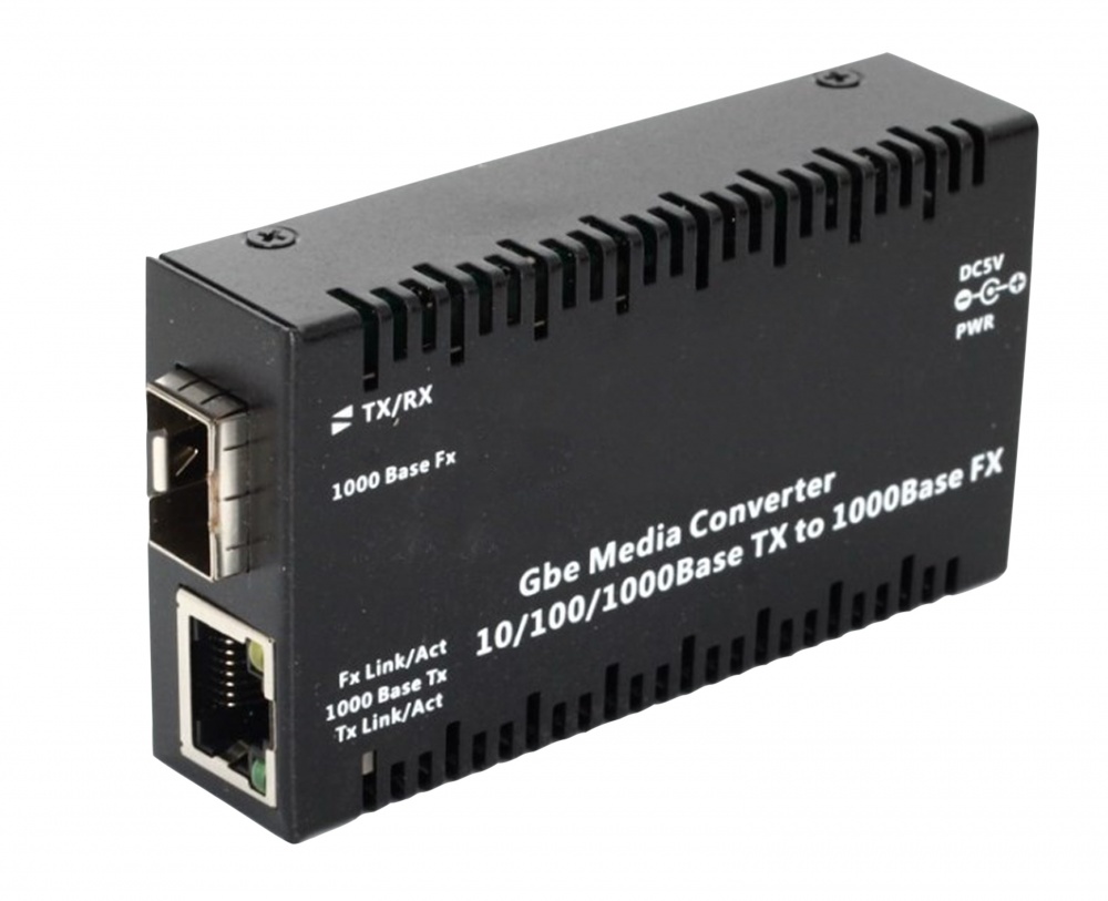 Gigabit Ethernet prevodník, 1000Base-T + 1000BASE-X SFP (bez SFP modulu)