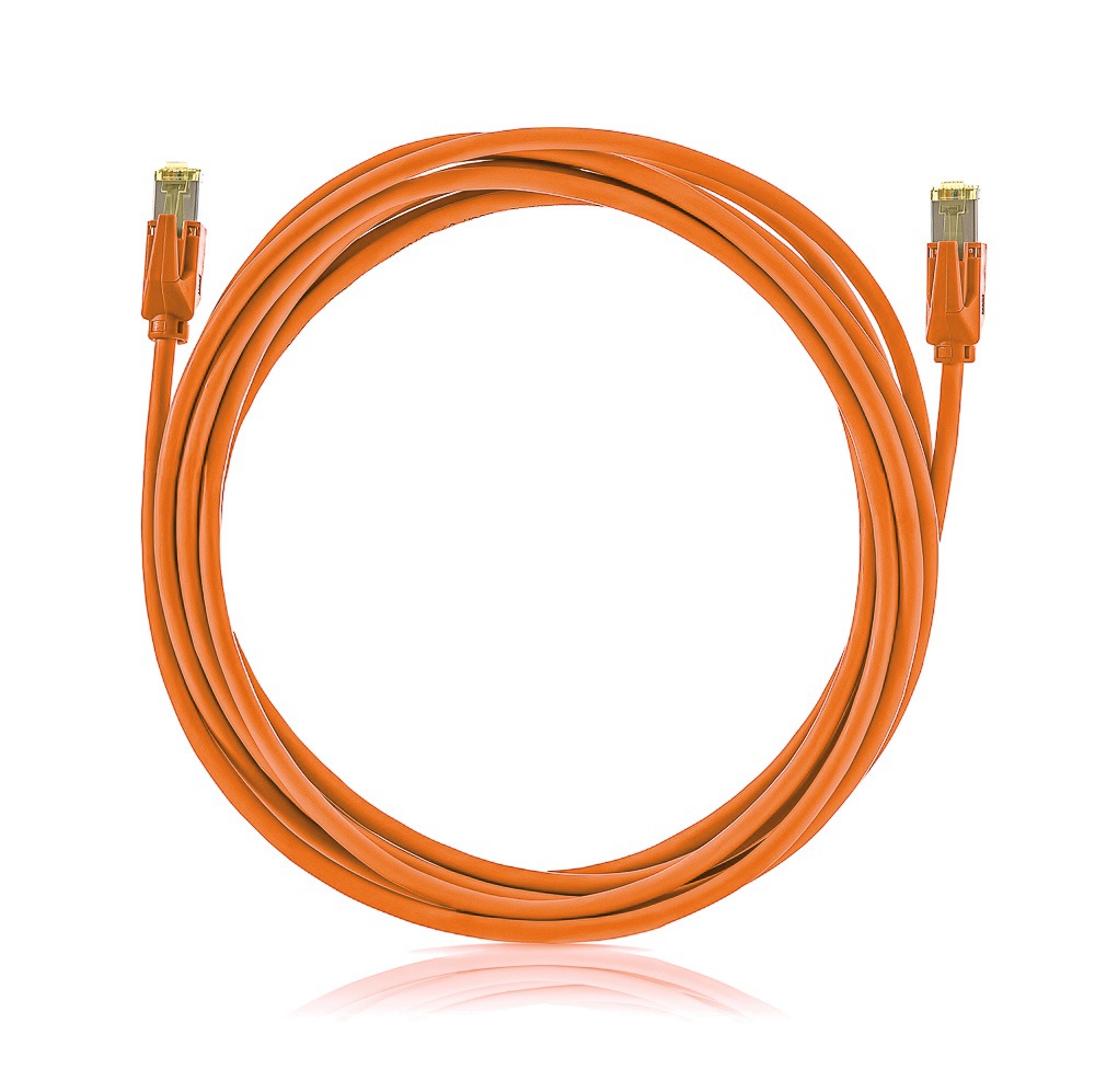 Keline patch kábel Cat 6A,&nbsp;STP,&nbsp;LSOH, oranžový