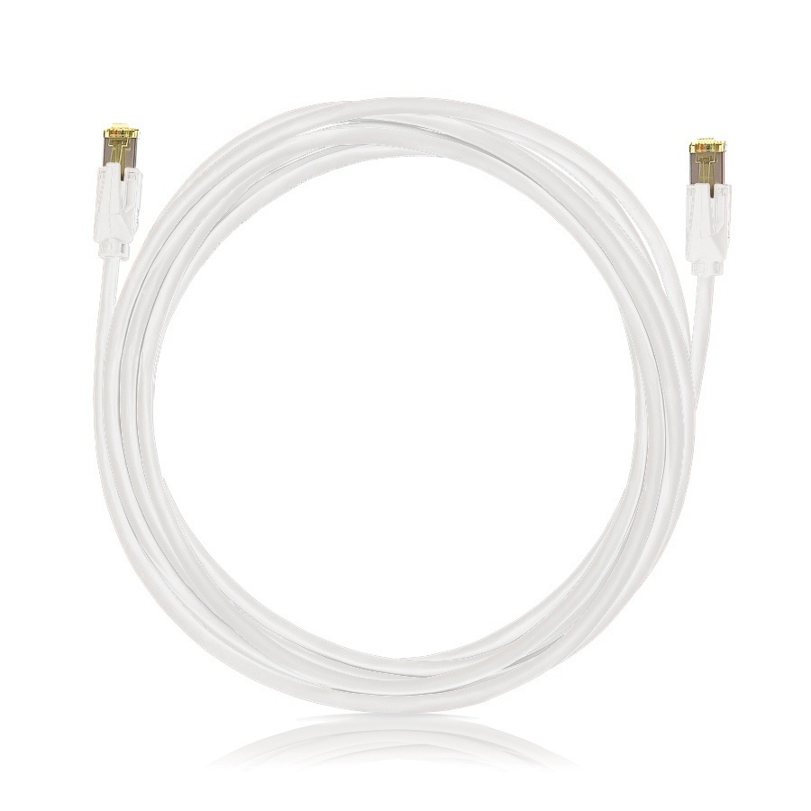 Keline patch kábel Cat 6A, STP, LSOH, biely