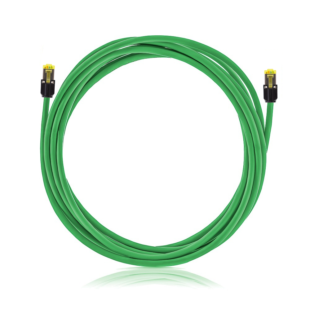 Mini Boot Keline patch kábel Cat 6A, STP, LSOH, zelený