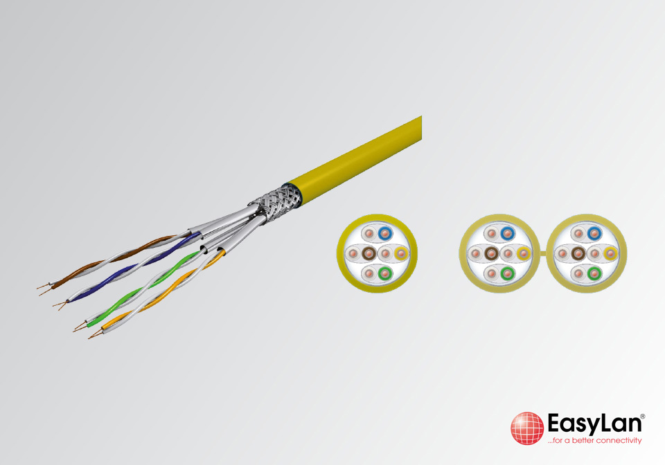  Data cable EasyLan® Cat. 8.2 S/FTP 2 GHz 4x2xAWG 22/1 FRNC