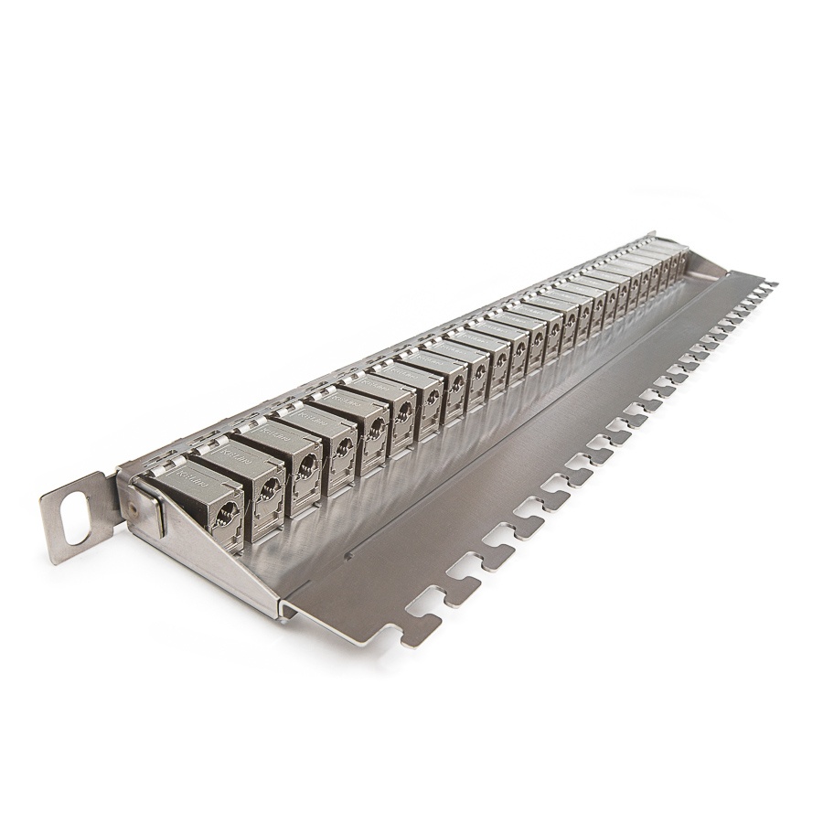 Keline&nbsp;patch panel Cat 6A, HD, osadený s 24xKEJ-C6A-S-HD, 0,5U