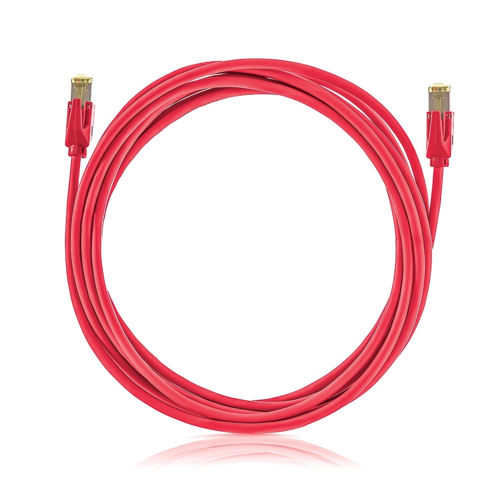 Keline patch kábel Cat 6A, STP, LSOH, červený
