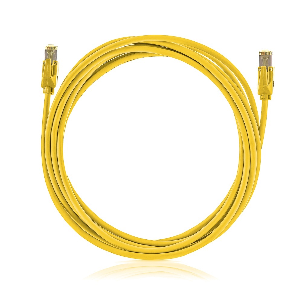 Keline patch kábel Cat 6A, STP, LSOH, žltý