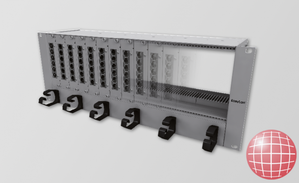 Komponentný panel, 19" 3+1U/84HP