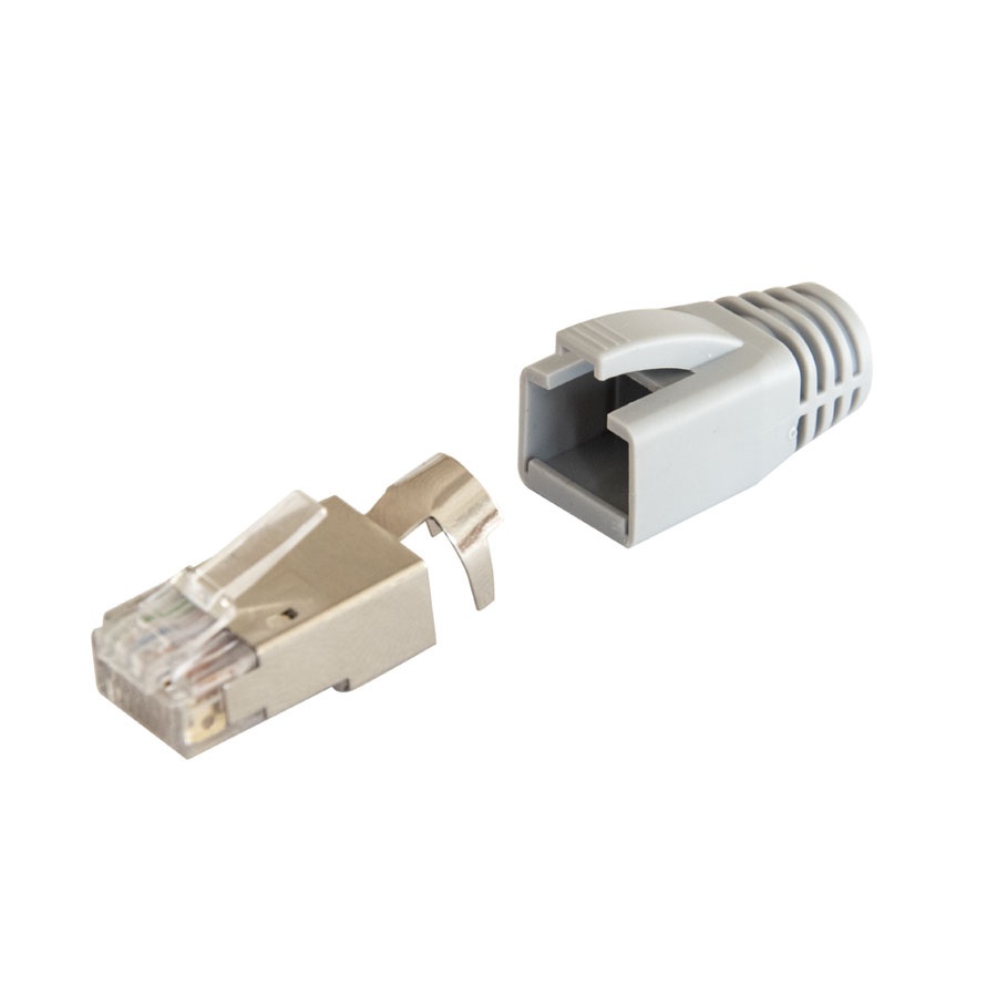 Keline konektor RJ45/s, pre priamu montáž na inštalačný kábel Cat 7A, Cat 7, Cat 6A, Cat 6