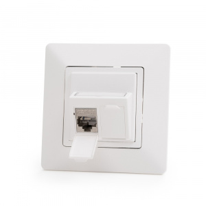 Keline zásuvkový modul pre Legrand® ValenaTM Life, Category 6A, 2xRJ45/s, osadený s KEJ-CEA-S-10G