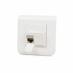 Keline zásuvka Modulo45 Cat 6, podpovrchová, osadená s 2xKEJ-C6-S-TL