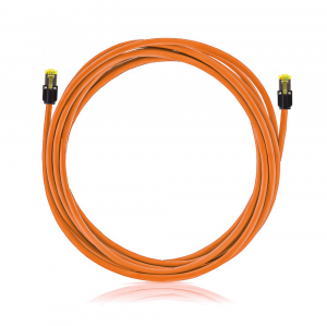 Mini Boot Keline patch kábel Cat 6A, STP, LSOH, oranžový