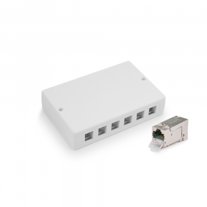 Keline z&aacute;suvkov&yacute; box Cat 6A, osaden&yacute; s 6/12xKEJ-C6A-S-HD