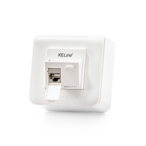 Keline zásuvka Modulo45 Cat 6, povrchová, osadená s 2xKEJ-C6-S-TL 