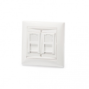 Keline zásuvkový modul pre Legrand® ValenaTM, Category 6, 2xRJ45/s, osadený