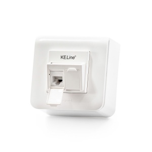 Keline zásuvka Modulo45 Cat 5E, povrchová, osadená s 2xKEJ-C5E-U-TL